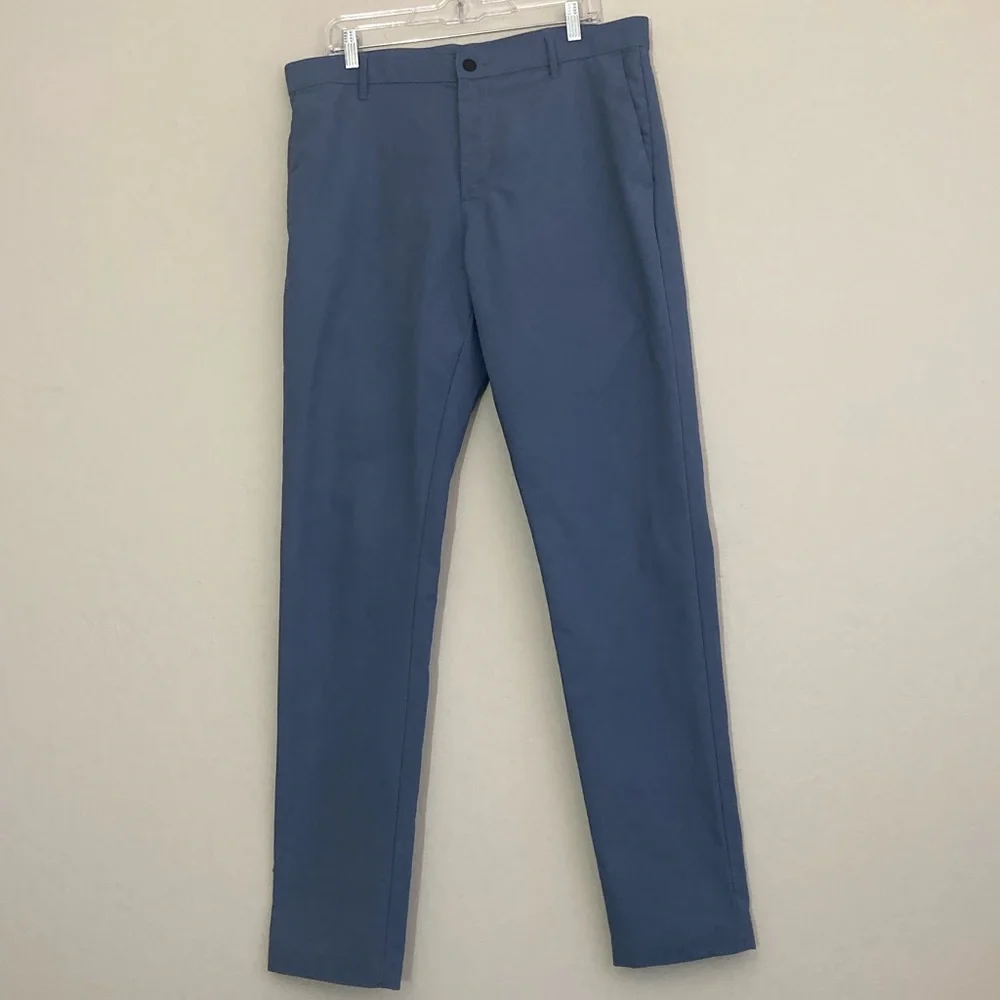*Banana Republic Flat Front Slim Performance Pant 36 blue